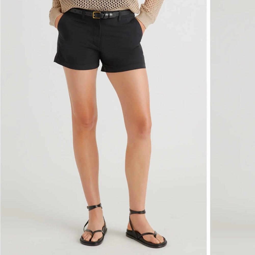 Quince Organic Stretch Cotton Chino Shorts